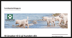 Desktop Screenshot of hundepoterblogg.no
