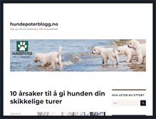Tablet Screenshot of hundepoterblogg.no
